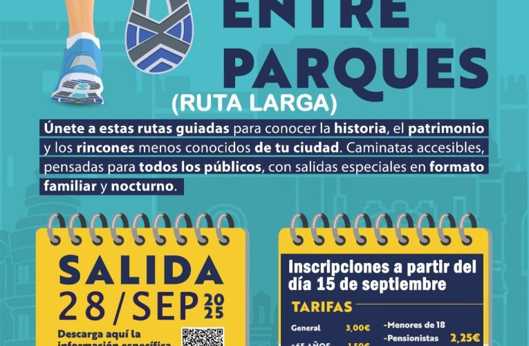 El Área de Ciudad Activa une dos espacios verdes de la ciudad con el sendero ‘Entreparques’