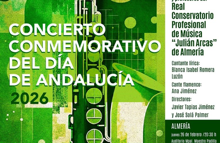 El Conservatorio y la Banda Municipal se unirán por tercer año en un concierto extraordinario por el Día de Andalucía