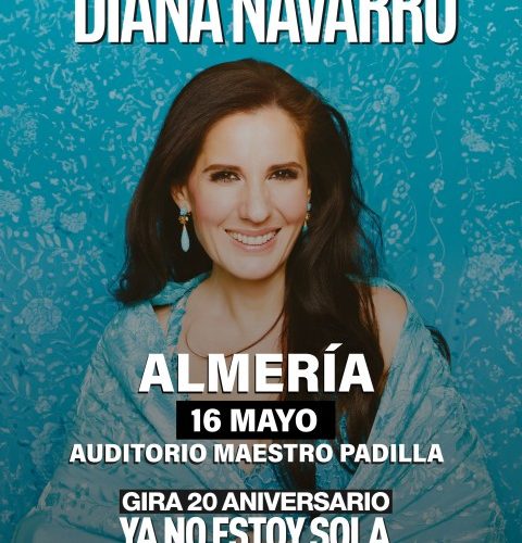 Diana Navarro celebrará con Almería este sábado sus primeros 20 años en la primera línea de la música española
