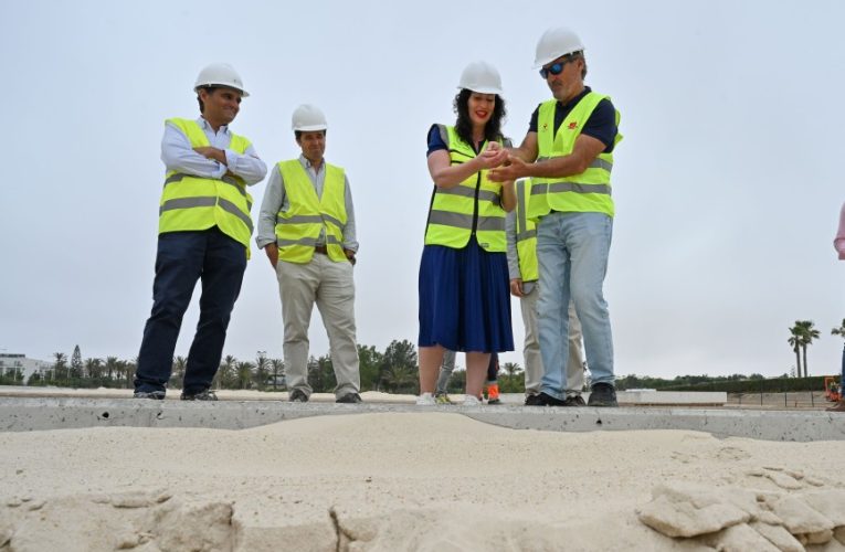 La primera fase del Arena Center El Toyo supera el 75 por ciento de ejecución y estará lista en julio