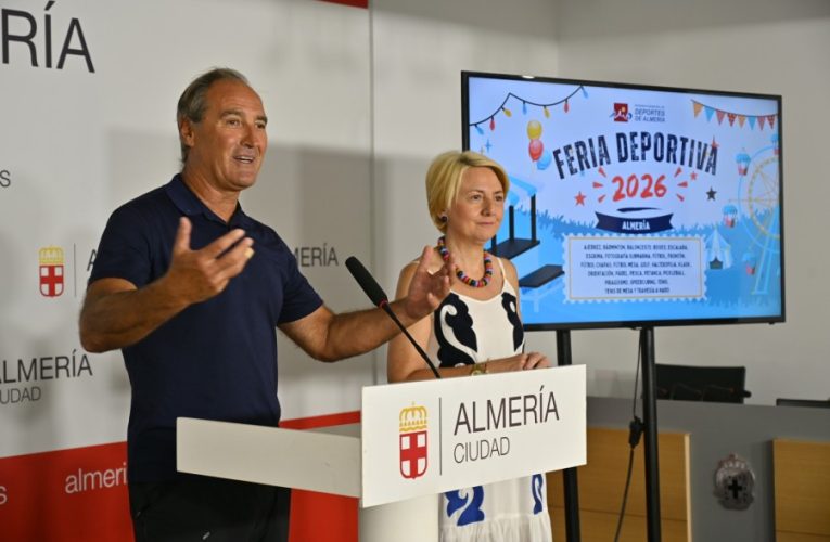 La Feria Deportiva de Almería se desarrollará con 24 disciplinas y un incremento del 12% en las competiciones respecto a 2025