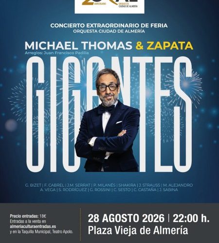 La OCAL no faltará a su cita con la Feria de Almería este viernes con el concierto ‘Gigantes’ junto al tenor Jose Manuel Zapata