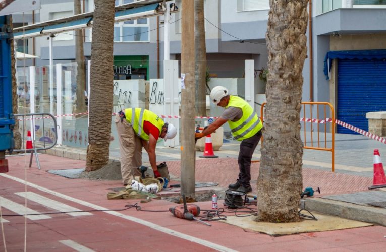 Concluye la renovación del alumbrado del Paseo Marítimo con una actuación que mejora la seguridad y la imagen urbana