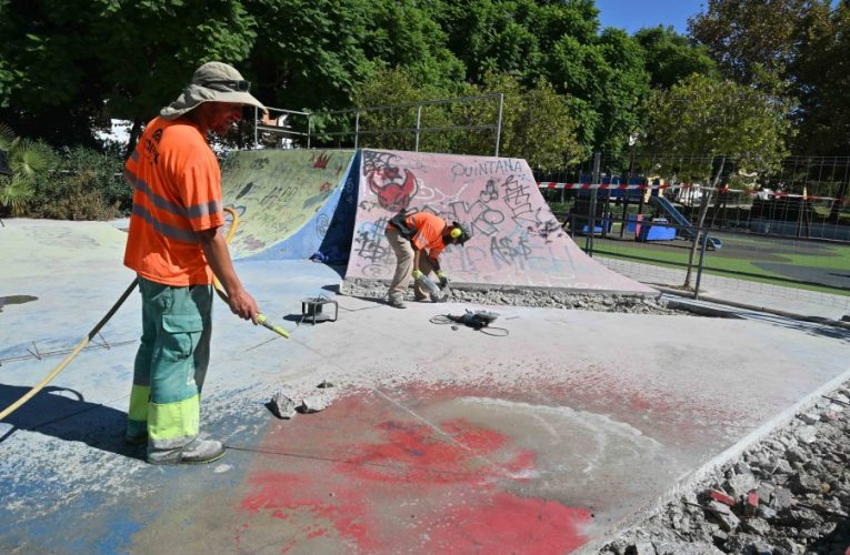 Las obras de mejora del skatepark ‘el ocho’, en el Parque de San Isidro, estarán finalizadas antes de que concluya el mes octubre